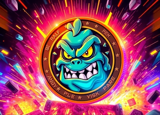 Buy Angry Pepe Fork token with vibrant multi-chain and GambleFi visuals, highlighting earning